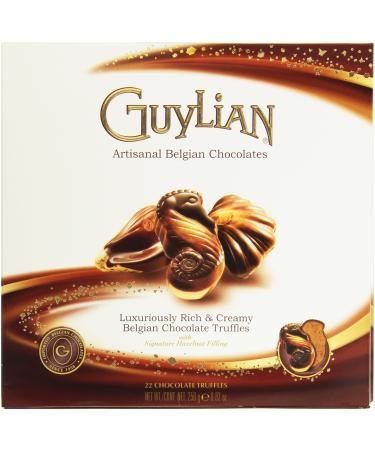 Guylian Belgium Chocolates 22 Piece Artisinal Seashell Truffles, Hazelnut Filling, 8.8 Ounce
