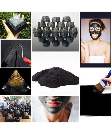 Keled Rocks Shungite Powder 230g - EMF Shielding Paint Craft & Orgonite Supplies - Pure Natural Shungite Stones Type II - Buy Online on GoSupps.com