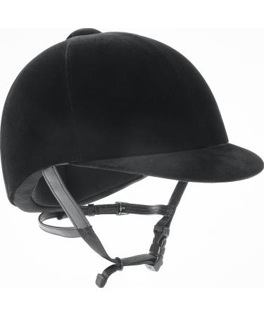 IRH Medalist Velveteen Riding Helmet, Black, Size 6.875