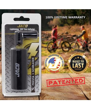 JACO Lightning CO2 Inflator for Bike Tires | Presta + Schrader-Compatible - Buy Online on GoSupps.com