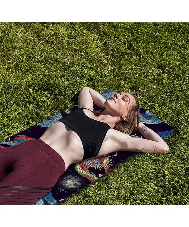 Nuventi Eco-Friendly TPE Yoga Mat 72x24 - Non Slip, Extra Thick 6MM Exercise Mat for Yoga, Pilates & Fitness - with Carrying Bag - Dragon Design - Buy Online on GoSupps.com