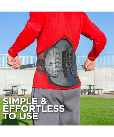 BraceAbility Plus Size Lumbar Decompression Support Belt XXXL | Rigid Adjustable Spinal Brace for Disc Injury Surgery Protection & Back Pain Relief - Buy Online on GoSupps.com