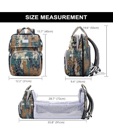 Buy SndMor Wrap Bag Backpack - Multifunctional Diaper Bag with Bed Function & Stroller Hook - Desert Camouflage for Moms & Dads - International Shipping Available - Buy Online on GoSupps.com