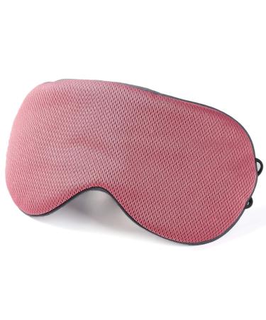Double-Sided Eye Mask Blindfold Nap Travel (Pink)