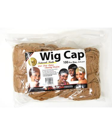 Beauty Town Wig Cap 100 Pieces Bulk Bag Natural Nude