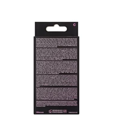 Buy KISS Voguish Fantasy Halloween Nails - Black Almond Shape 28 Fake Nails Pink Gel Nail Glue Mini File & Manicure Stick | International Shipping Available - Buy Online on GoSupps.com