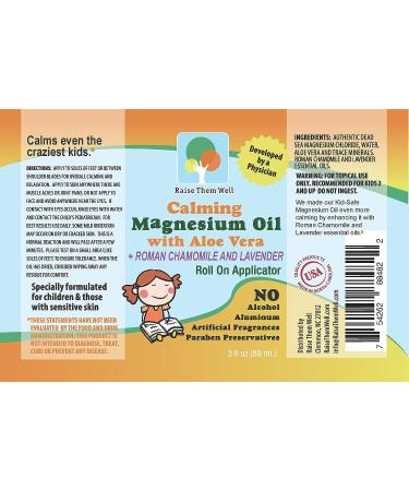 Kid Roller | Calming Magnesium Oil | 3 fl oz | Raise Them Well - Buy Online on GoSupps.com