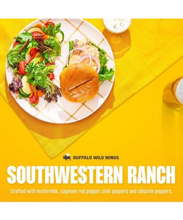 Buffalo Wild Wings Southwestern Ranch Sauce 12 fl. oz. (2 Pack) Bundled With Snack Scout Basting Brush - Buy Online on GoSupps.com