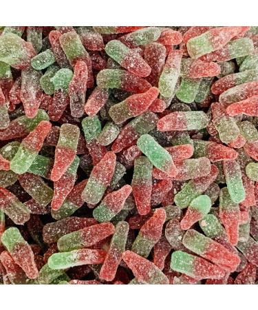 Fizzy Watermelon Bottles LARGE RETAIL Sweet Shop Jar by The Gourmet Sweet Company