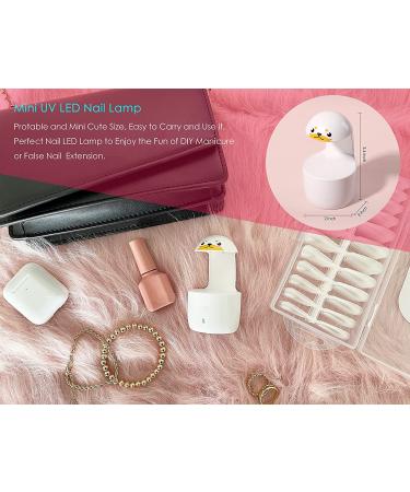 Mini LED Nail Lamp for Gel Polish - Portable UV Curing Light for DIY Manicure - USB Nail Dryer for Home Salon - Cute Cartoon Design - Buy Online on GoSupps.com