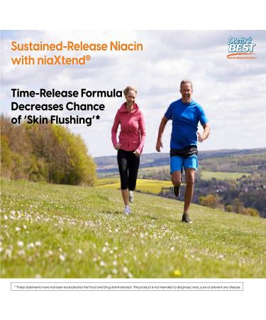 Doctor's Best Sustained-Release Niacin 500 mg - 120 Tablets | niaXtend for Optimal Health - Buy Online on GoSupps.com