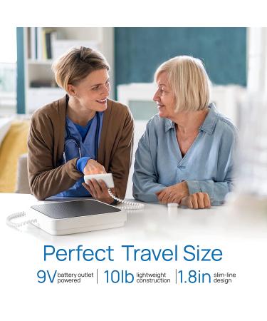 Medical Grade Portable Floor Scale - Easy-to-Read Digital Display - Heavy Duty for Home, Hospital & Physician Use - Pound & Kilogram Settings - 12 x 12.5 Platform - 550 lb Limit by Patient Aid - Buy Online on GoSupps.com