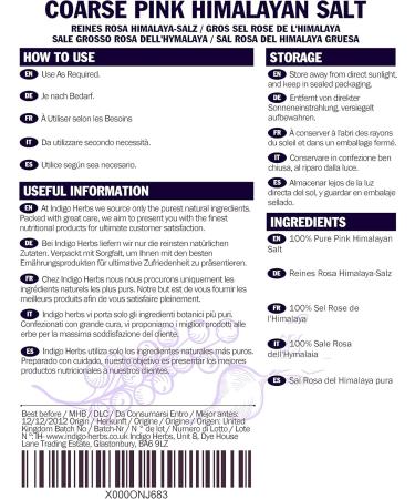 Indigo Herbs Himalayan Rose Salt 250g (Large Crystals) - Buy Online on GoSupps.com