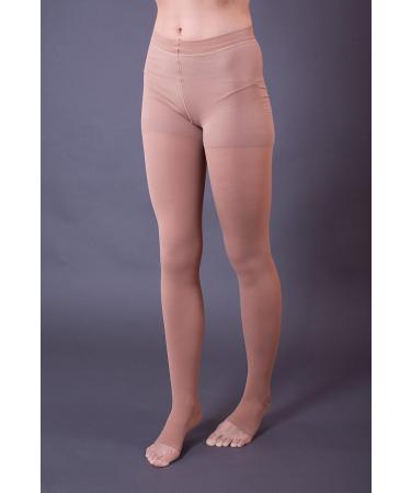 Buy Compression Tights AT - Class 2 Support Tights Open Toe (Beige) - International Shipping Available - Buy Online on GoSupps.com