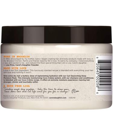 Carol's Daughter Coco Creme Curl Quenching Deep Moisture Mask 12 oz | Hydrate & Define Curls - Buy Online on GoSupps.com