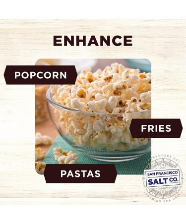 Italian Black Truffle Sea Salt - 10 oz. Chef's Jar | San Francisco Salt Company - Buy Online on GoSupps.com