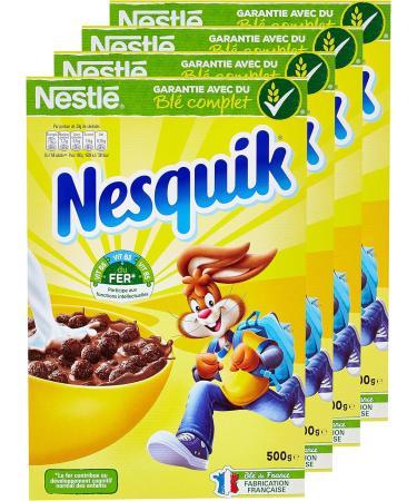Nestl Nesquik Breakfast Cereal 500g Pack - Pack of 4 - Buy Online on GoSupps.com