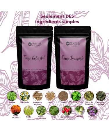 Herbal Tea Set with Flat Stomach - Natural Detox Infusions Fat Burner and Slimming Weight Loss Elimination Aid - Free Tracking Planner - Buy Online on GoSupps.com