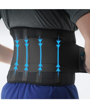 Clever Yellow Back Brace for Lower Back Pain Women & Men - Back Brace for Men Lower Back Pain Relief Products  Medical-Grade Lumbar Support and Back Support Belt for Women and Men  Black  XL Black XL (Waist Size: 40 -47 ...