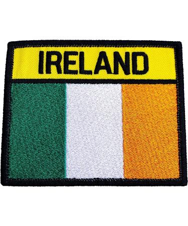 Ireland Flag Patch 3.75 Inch - Hook & Loop Embroidered Badge for Airsoft, Paintball, Martial Arts - Irish Army Tactical Morale Applique - Buy Online on GoSupps.com