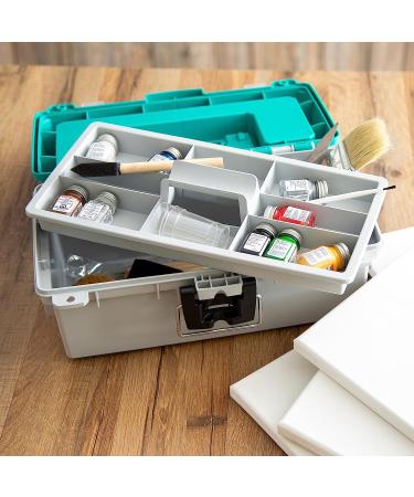 Sheffield 12671 13 Tackle Box Teal & Gray - Fishing & Craft Storage Solution - Buy Online on GoSupps.com