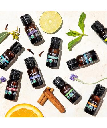 Cliganic Organic Turmeric Essential Oil 0.33 Fl Oz - 100% Pure for Aromatherapy | Non-GMO Verified - Buy Online on GoSupps.com