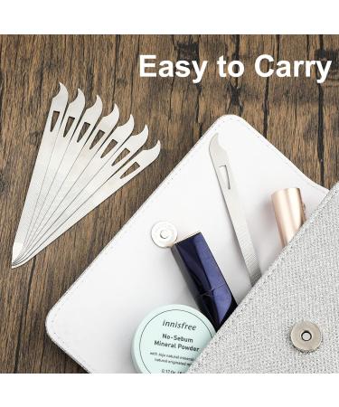 simarro 6 Pcs Metal Nail Files Stainless Steel Fingernail Toenail Files Double Sided Manicure Files for Polish Nail Nail Cleaner Tool - Buy Online on GoSupps.com