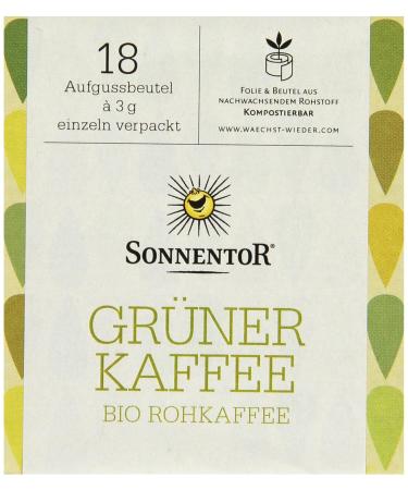 Sonnentor Organic Green Coffee | Double Chamber Bag - 54g | International Shipping Available - Buy Online on GoSupps.com