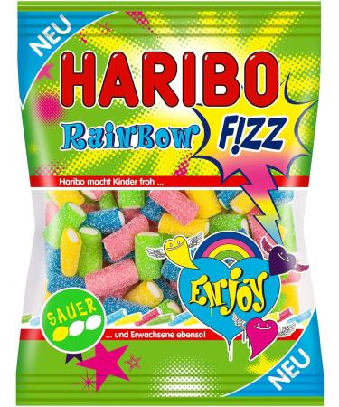 HARIBO Haribo Rainbow Fizz Rubber Bear for Wine and Fruit Eraser - 3 x 175g - Buy Online on GoSupps.com