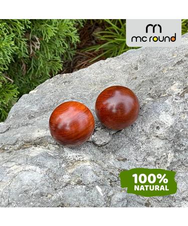 Noble Maidu Wooden Ball 45mm - Qi Gong Hand Therapy Ball for Relaxation & Wellness | International Shipping - Buy Online on GoSupps.com