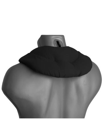 Cherry stone neck pillow with chambers black - cherry stone pillow - neck pillow - heat pad for neck cherry stones