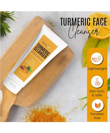 Turmeric Facial Cleanser - Natural Anti-Aging Exfoliating Formula for Acne Scars Age Spots & Sun Damage - 5 OZ Nourishing Glow - Buy Online on GoSupps.com