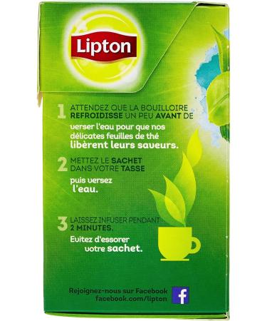 Lipton Th Vert Menthe Intense Go t Intens ment Frais & Subtil Label Rainforest Alliance 60 Sachets Lot de 3x20 Sachets 3 20 Unit (Lot de 3) - Buy Online on GoSupps.com