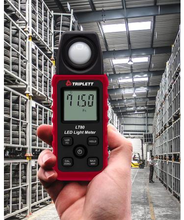 Triplett LT80 LED Light Meter - Measures up to 400,000 Lux / 40,000 Fc - Buy Online on GoSupps.com