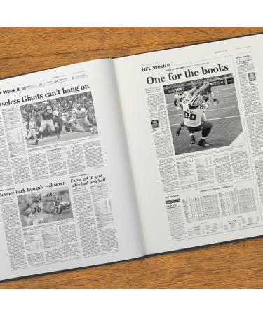 Personalized Football History Book - Goldfolie Saints Black - Unique Gift for Sports Fans - Signature GIFTS - Buy Online on GoSupps.com