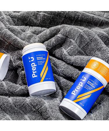 Prep U Natural Deodorant for Boys, Teens, and Men - EWG Verified, Vegan, Fresh Citrus Mint Scent - 2.5 Fl Oz (2 Pack) - Buy Online on GoSupps.com