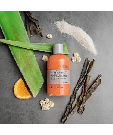 Anthony Men's Exfoliating Face Scrub with Vitamin C, Aloe, Chamomile & Algae - 8 Fl Oz - Buy Online on GoSupps.com