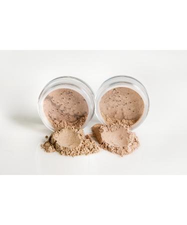 FOUNDATION & CONCEALER DUO (FAIR 1 & LIGHT CONCEALER) Mineral Makeup Kit Full Size Set Matte Bare Face Sheer Powder Cover