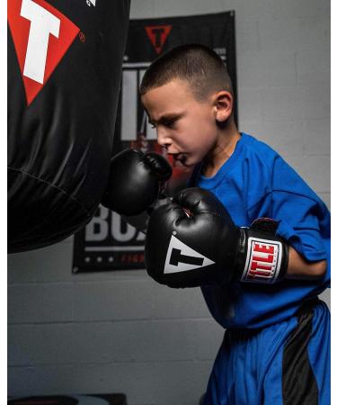TITLE Classic Kid & Youth Boxing Gloves 2.0 - Black/White/Red (Youth) - Buy Online on GoSupps.com