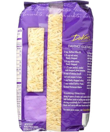 DaVinci Signature Orzo Pasta - 16 oz Resealable Bags (12 Pack) - Quality Italian Noodles - Buy Online on GoSupps.com