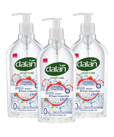Dalan Tropic Dragonfruit Multicare Ultra Moisturizing Liquid Hand Soap for Normal and Dry Hands Fresh Clean and Soft Feeling (13.5 Fl Oz / 400 mL (Pack of 3)) 13.5 Fl Oz (Pack of 3)