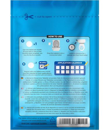 Envii Septic Klear - Septic Tank Treatment Tablets (12 Months) | Bacteria Enzyme Cleaner - Remove Smells, Unblock Tanks - Buy Online on GoSupps.com