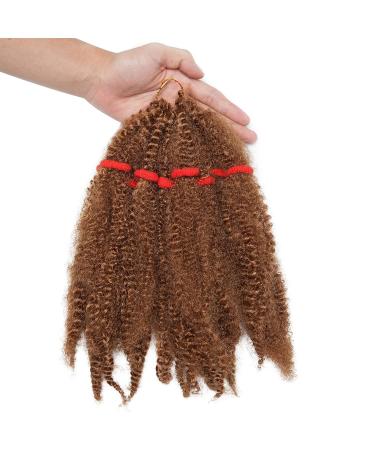 SEGO 3 Packs Afro Crochet Braids - Kinky Curly Hair Bulk Extensions in Light Brown | Marlybob Crochet Hair for Volume & Style - Buy Online on GoSupps.com