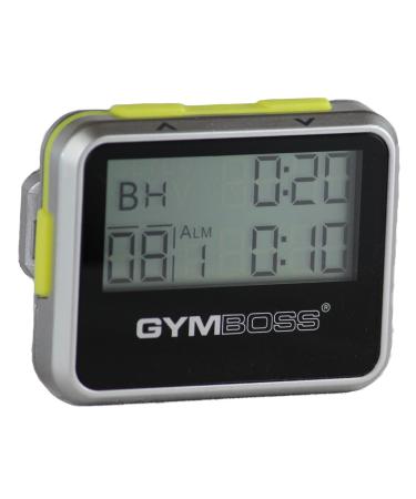 Gymboss Interval Timer and Stopwatch - Silver/Yellow Metallic Gloss