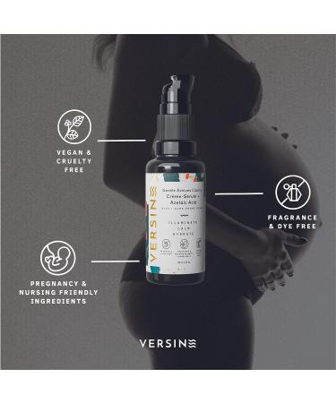Versine Gentle Actives Serum for Acne Prone Skin | Pregnancy Safe with Azelaic Acid & Vitamins | Anti-Aging & Brightening Moisturizer | 1 Fl Oz - Buy Online on GoSupps.com