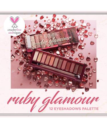 Eveline Cosmetics Ruby Glamour Palette | 12 Highly Pigmented Eye Shadows for Stunning Looks - Shop Internationally - Buy Online on GoSupps.com