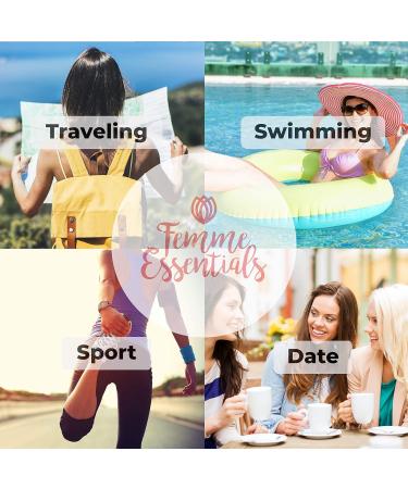 Femme Essentials Menstrual Cup | Reusable Large Cup | Eco-Friendly Tampon Alternative | 100% Medical Grade Silicone | Free Cotton Pouch | Pink - Buy Online on GoSupps.com