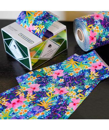 Vellen Hair Embossed Aluminium Hair Foil Sheets - 500 Sheets, Flower Power Design - 15 Micron | Non-slip Textured Hair Foils for Highlighting - Buy Online on GoSupps.com