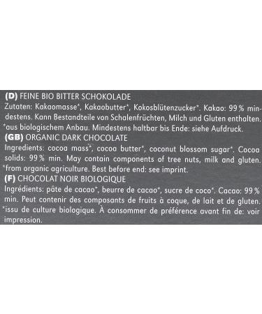 Vivani - Fine Dark Chocolate 99% Cocoa* - Buy Online on GoSupps.com