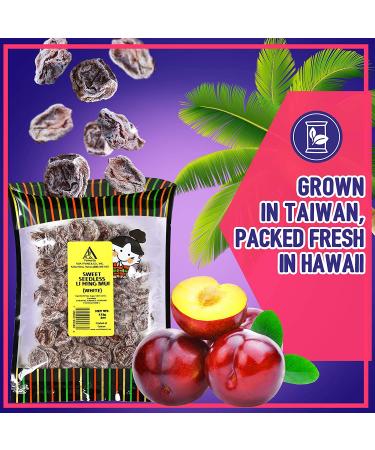 Sweet Seedless Li Hing Mui Crack Seed Plums - Hawaiian Favorite Candy (4 oz) - Buy Online on GoSupps.com